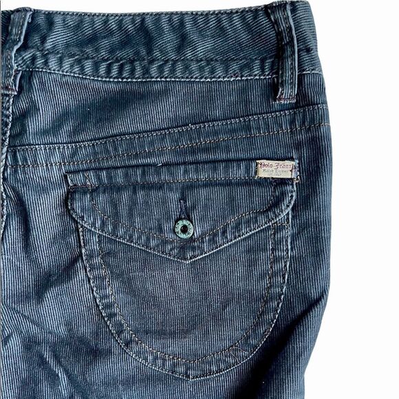Polo Jeans Ralph Lauren Kelly Black Corduroy Mid Rise Bootcut Jeans sz 12 - Picture 2 of 7